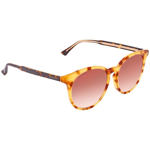 NEW * Gucci GG0195sk semi-round havana shades NWOT